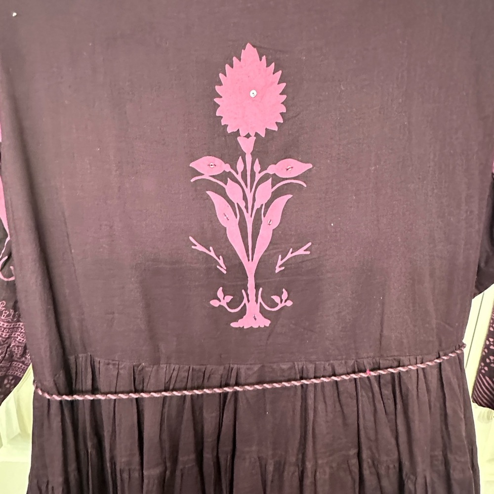 Sale ‼️Purple and Pink Women's Dress in size 23” 100% cotton and lined. - Picture 9 of 9